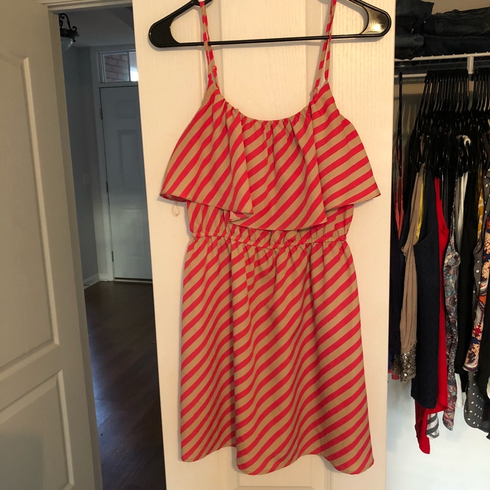 Pink and tan Sun dress